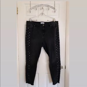 LB stretch jeggings with detail